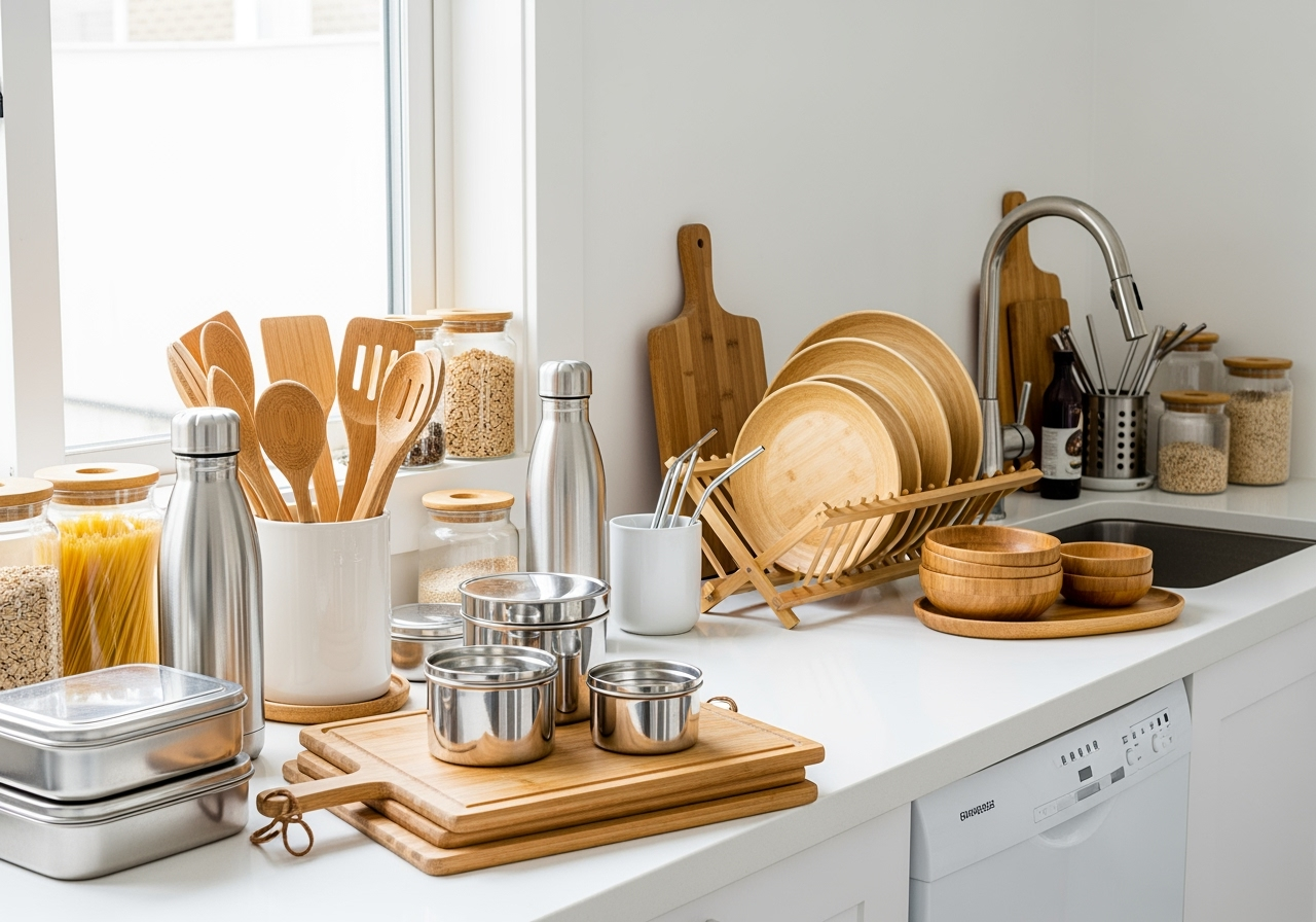 Minimalist Mealtime: Stainless Steel & Bamboo Swaps for a Cleaner Kitchen