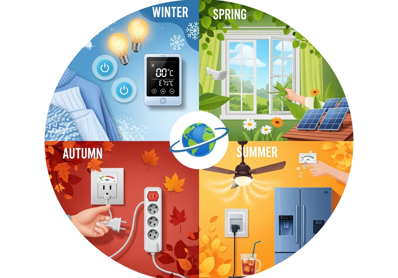 Power Down, Planet Up: Energy-Saving Habits for Every Season