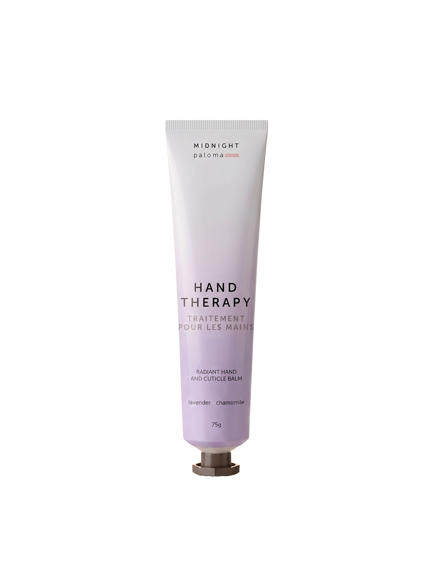 Mimro Midnight Paloma hand therapy cream with lavender and chamomile, moisturizing and soothing for dry hands.