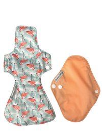 Reusable menstrual pad from mimro's Essence of Life Day and Night pack, featuring soft fabric and absorbent layers for comfort.