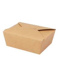 Mimro SOYLE 200-pack 45 oz kraft takeout boxes for food packaging, sturdy and eco-friendly for restaurant use